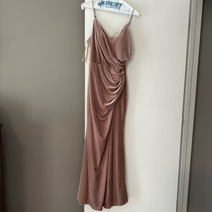 Revelry Rory velvet dress Color: champagne
